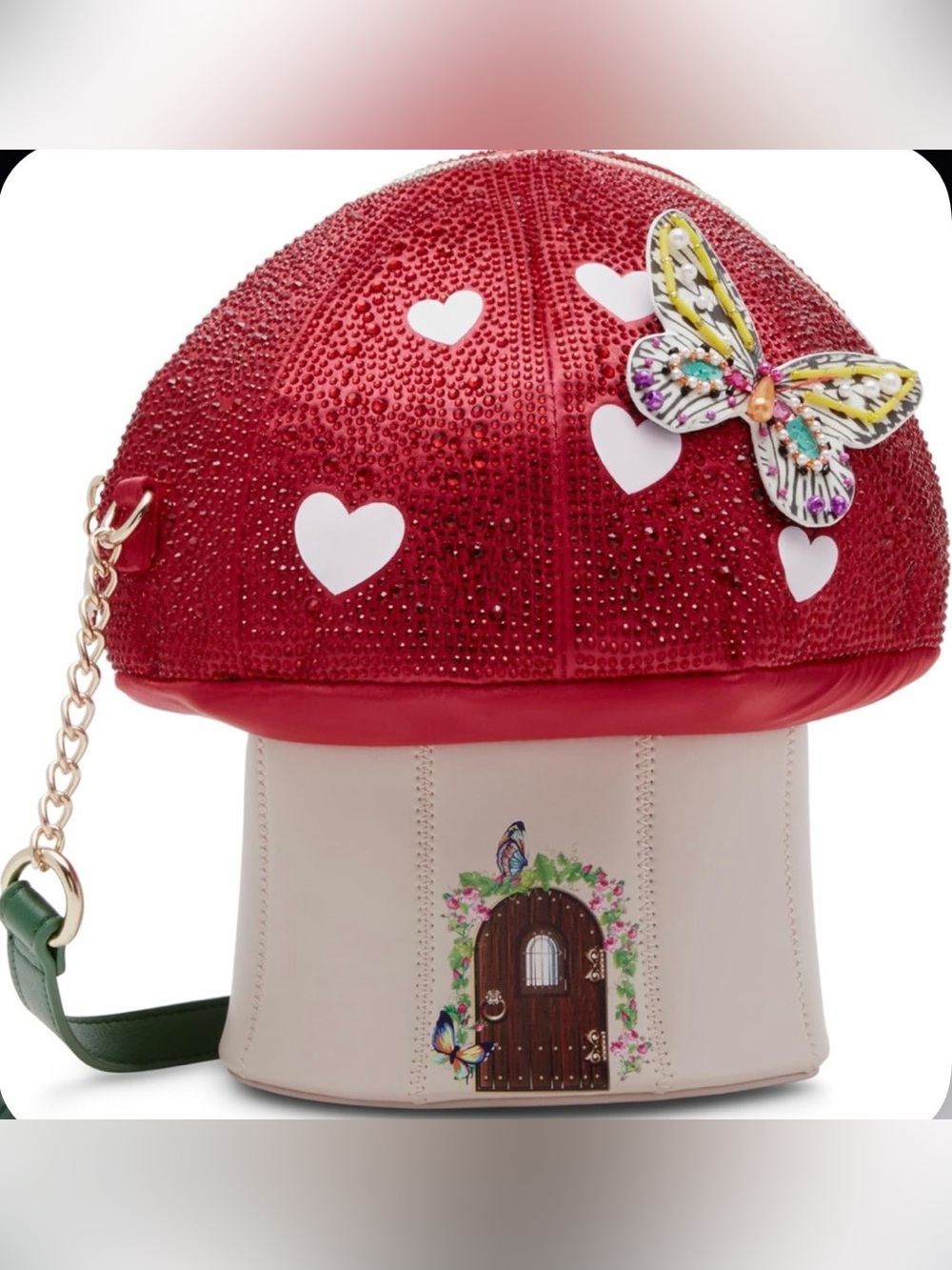 BETSEY JOHNSON Mushroom Crossbody Mush Love - Picture 3 of 10